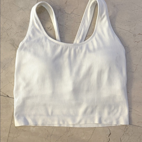 CALIA by Carrie Underwood Other - Calia White Ribbed Sports Bra Top